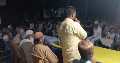 নাংলায় চেয়ারম্যান প্রার্থী রেজাউল করিম রেজুর উঠান বৈঠক